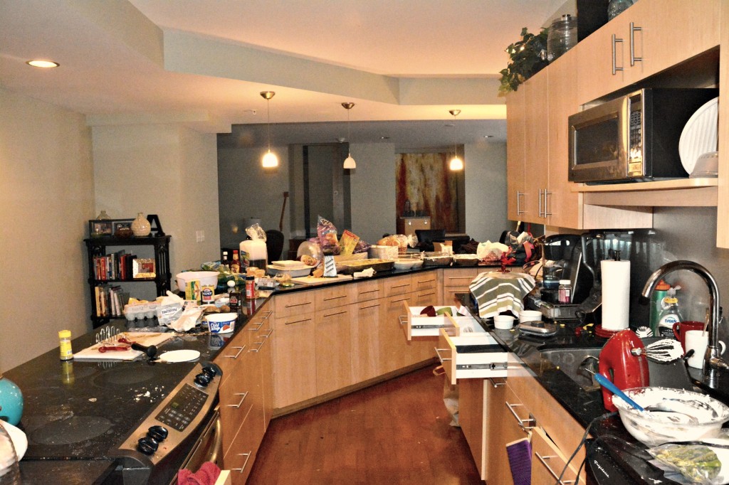 My Kitchen as I prepare dinner for 12 Offensive Lineman 