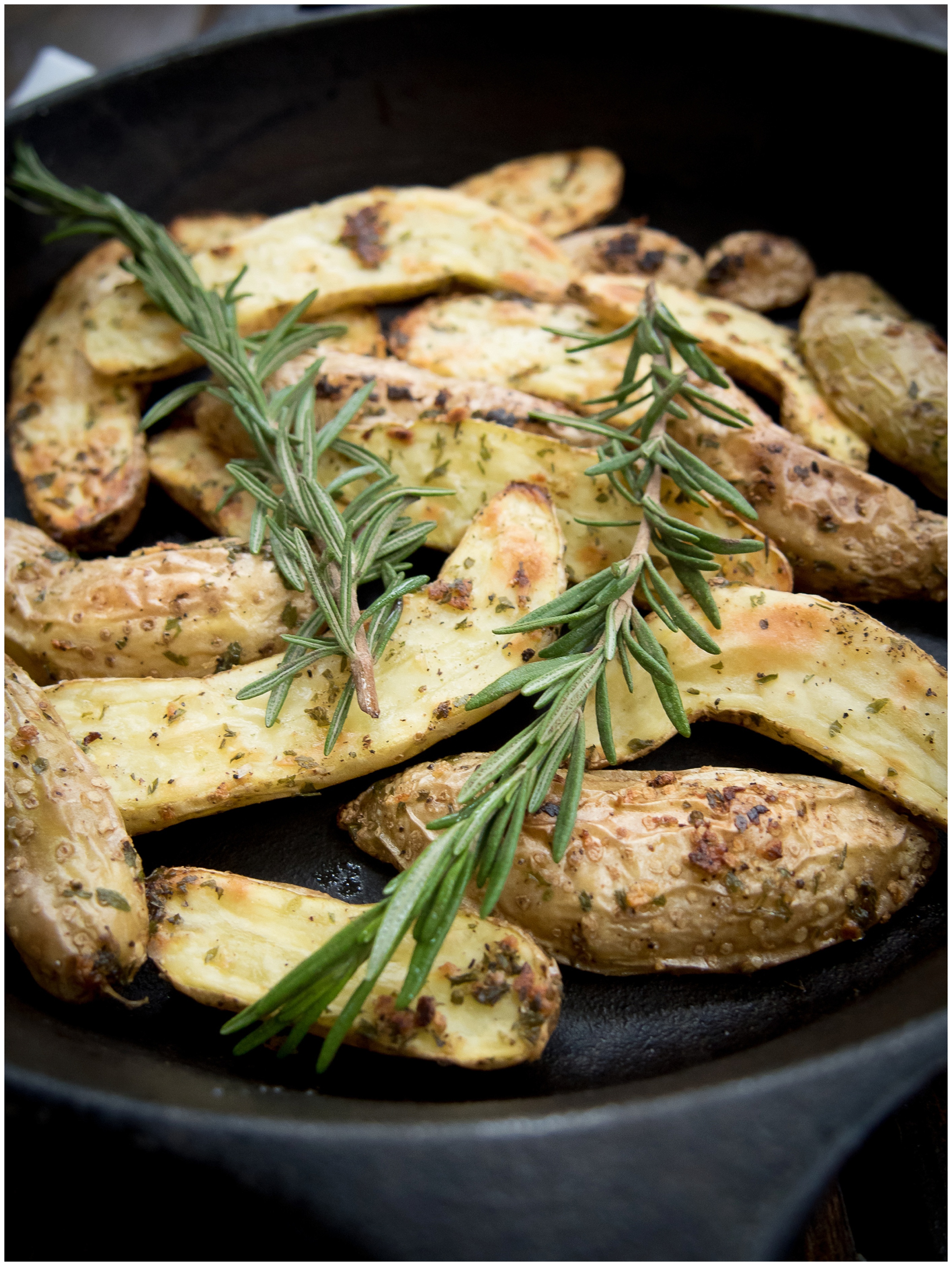 Garlic and Herb Fingerling Potatoes are my favorite! They are the perfect size, cook quickly, and develop the best little crunch. These use fresh herbs to elevate the perfect side dish. www.thenewmrsallen.com