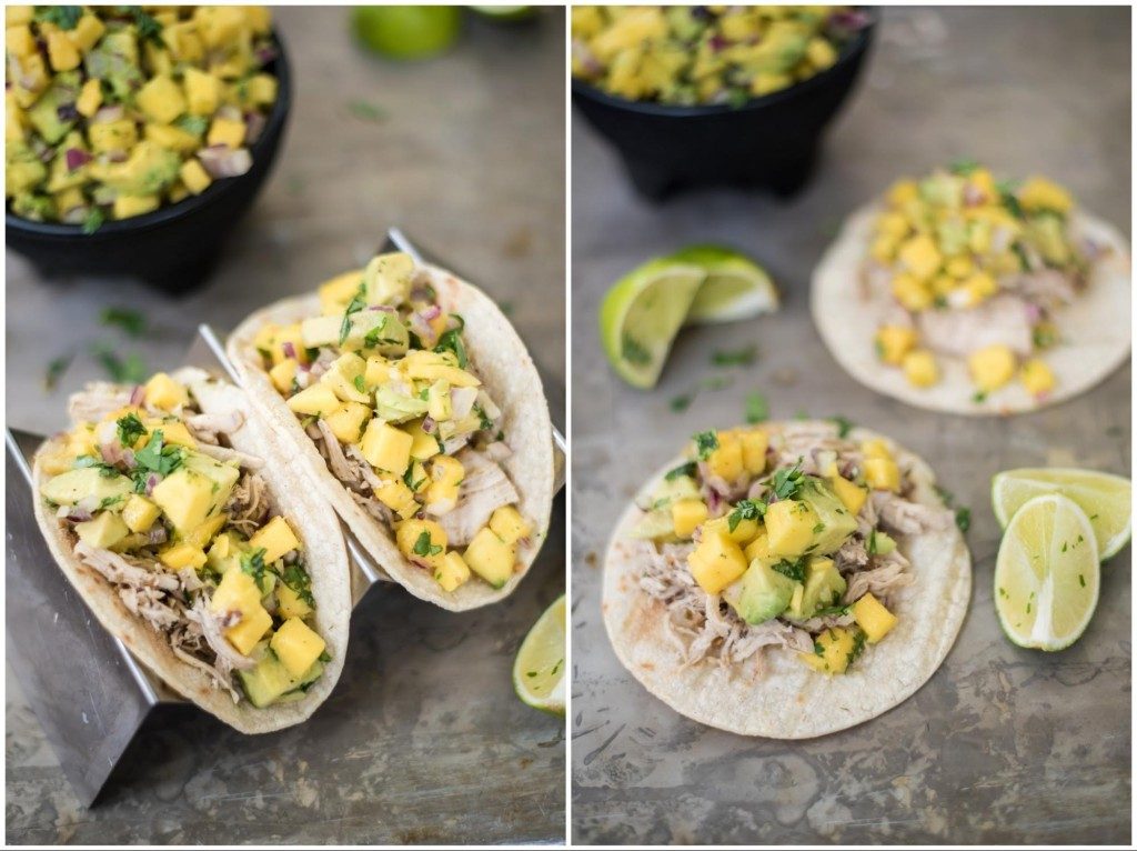 Caribbean Jerk Chicken Tacos With Mango Salsa - First And Full