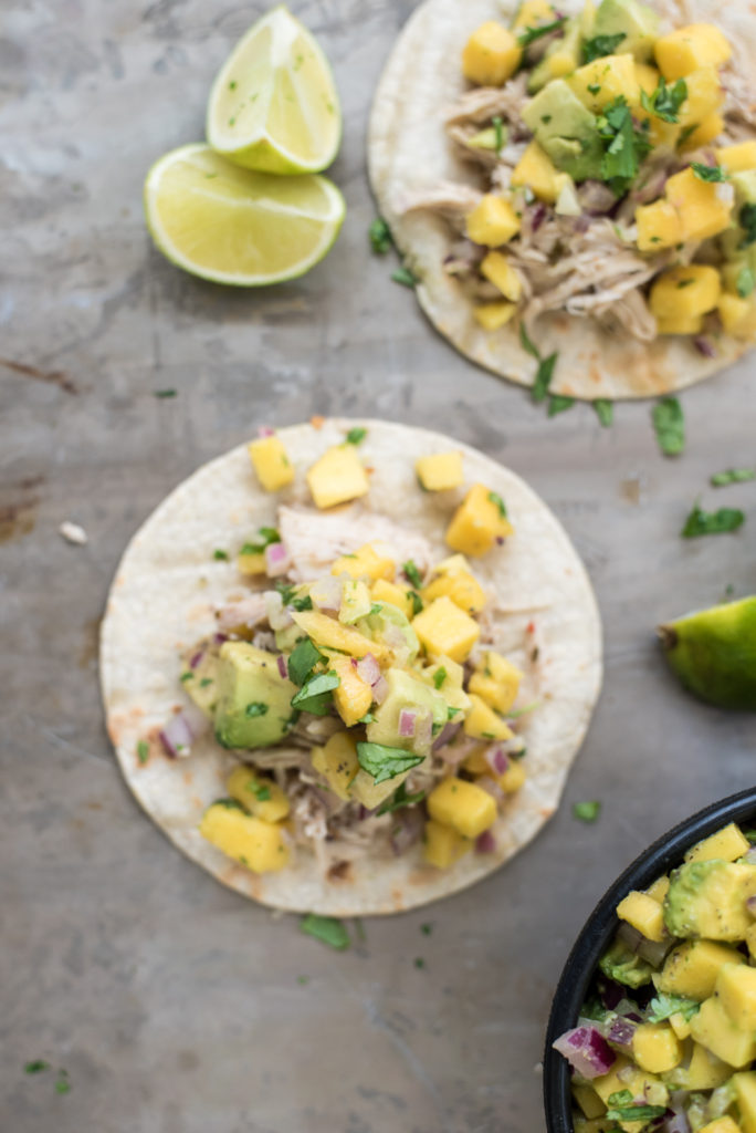 Caribbean Jerk Chicken Tacos with Mango Salsa - First and Full