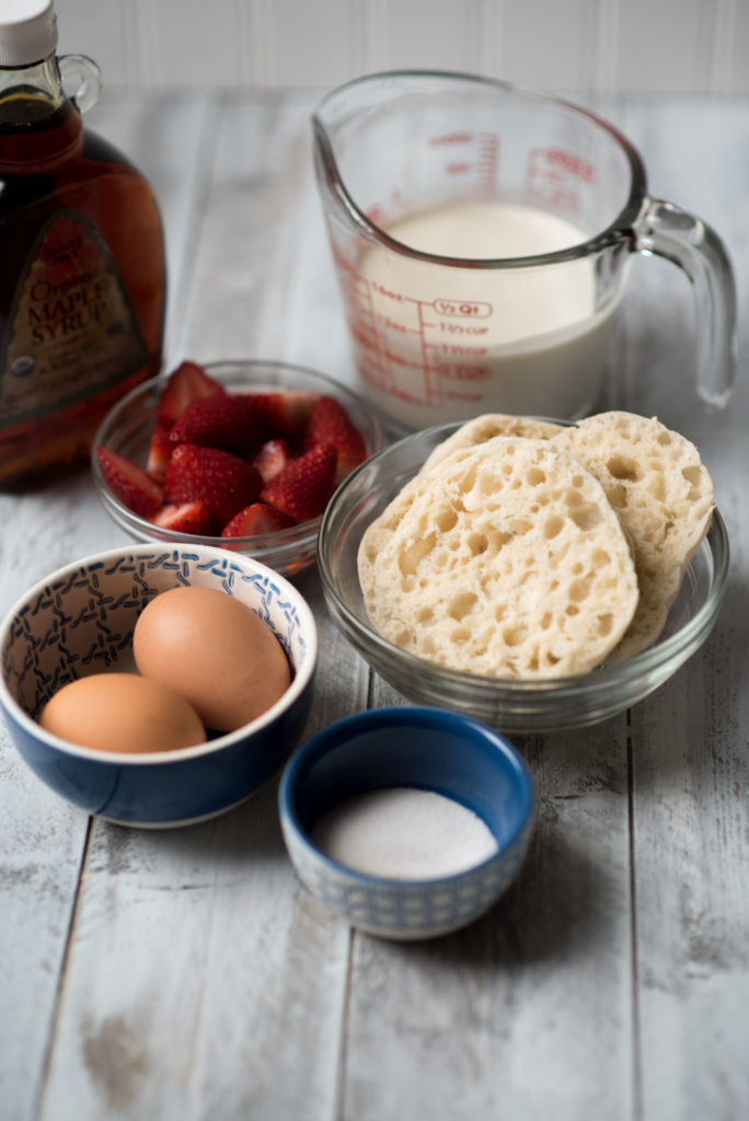 This English Muffin French Toast is fried till the nook and crannies get extra crispy and they just happen to be perfect for holding syrup.