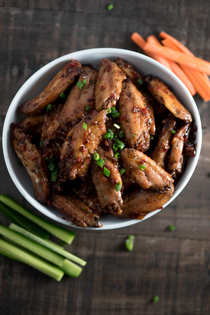 Baked Honey Asian Hot Wings - First and Full