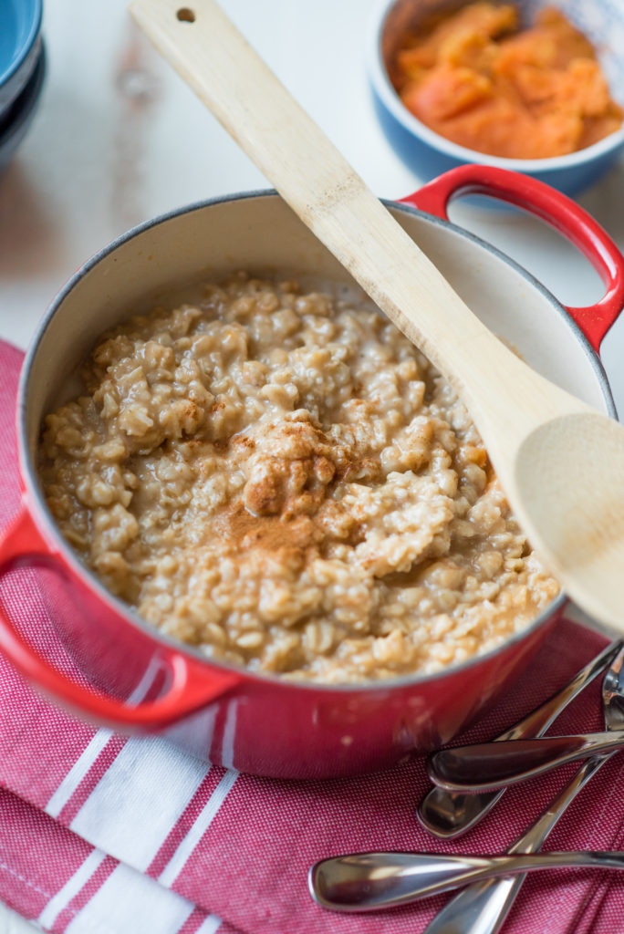 Creamy Sweet Potato Oatmeal-- firstandfull.com