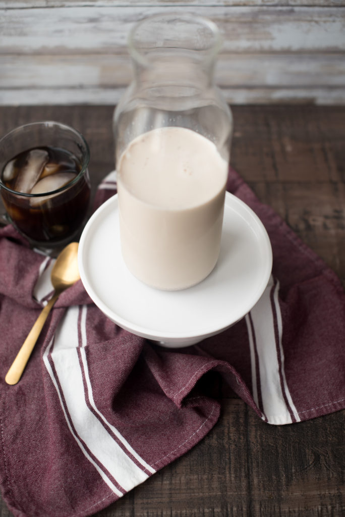 Homemade Honey Cinnamon Coffee Creamer: easy to make-- cream/ milk, vanilla extract, and a touch of honey, all brought to a simmer. 