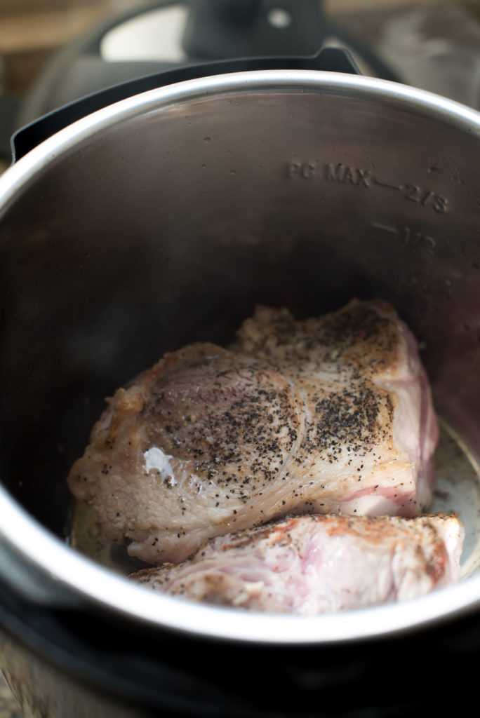 A delicious twist on your traditional pulled pork: This Italian Pulled Pork dish features dried herbs like basil + oregano & is incredibly tender!