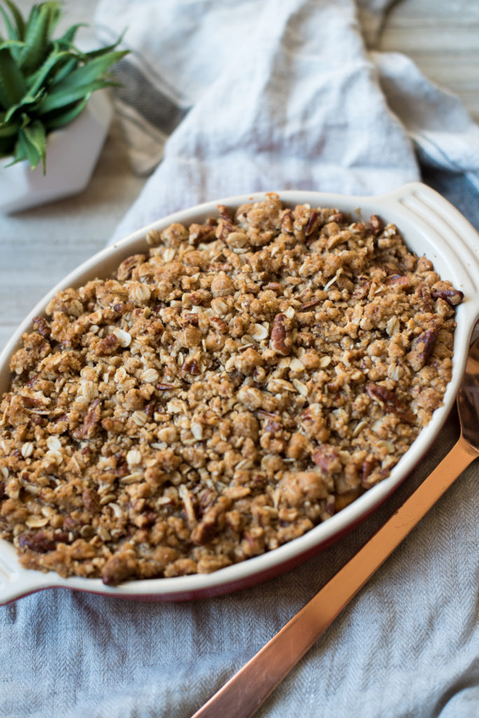 Sweet Potato Casserole with Pecan Crumble - First and Full