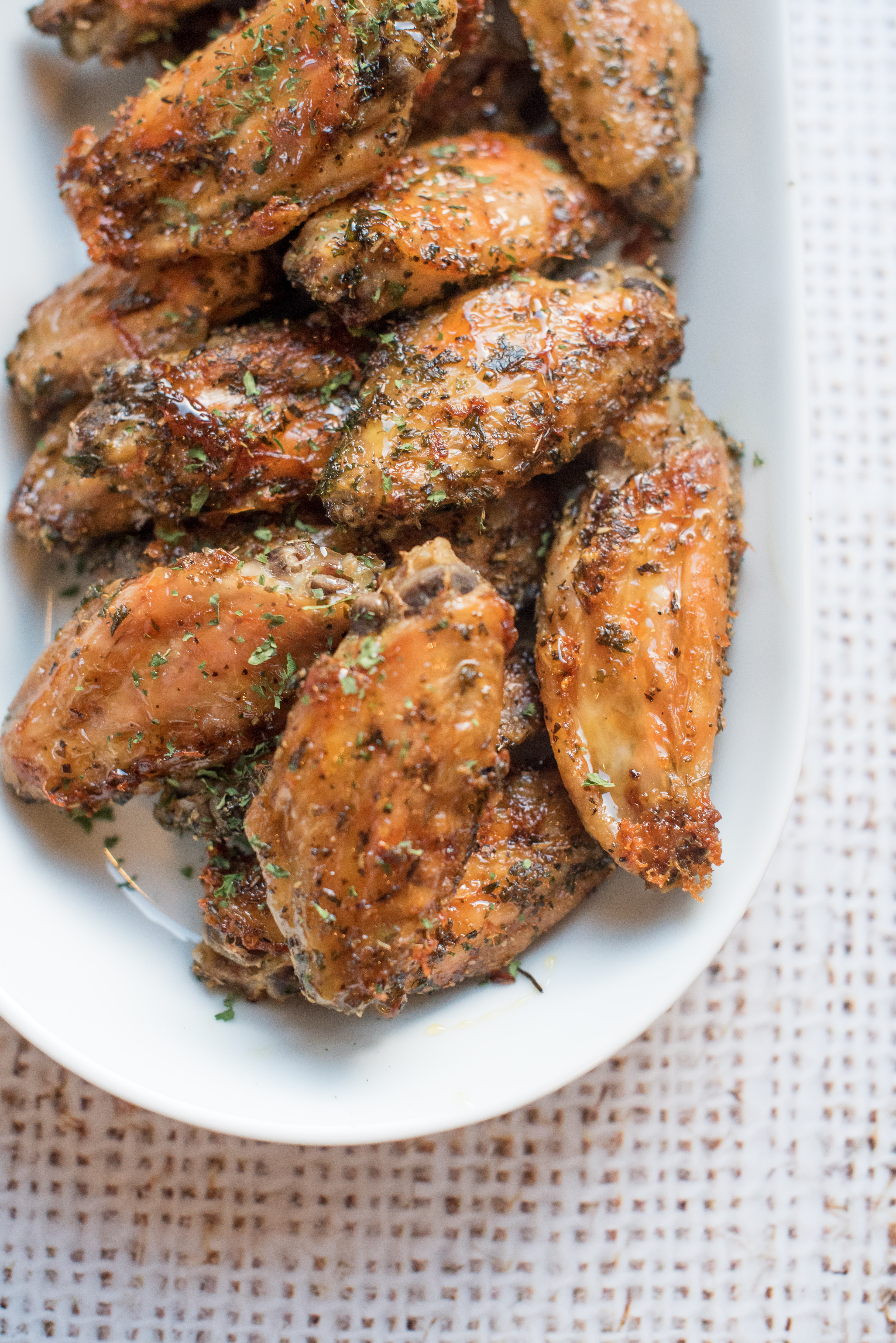 Italian Honey Baked Chicken Wings