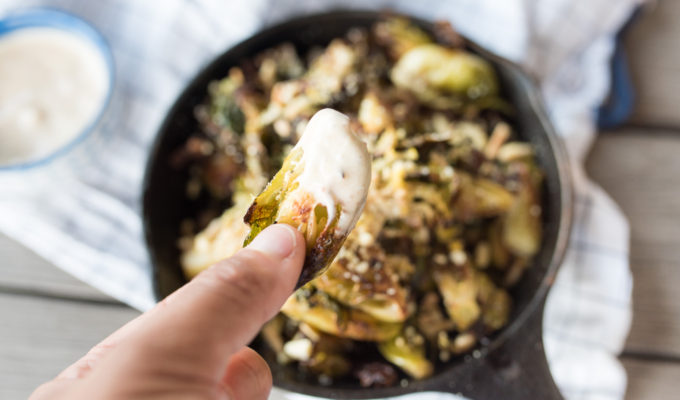 Oven “Fried” Brussel Sprouts